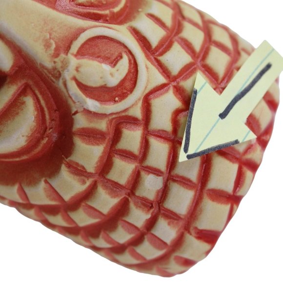 The Jungle Bird Sacramento CA Tiki Mug Coral Orange Second Edition Matte Finish - Picture 9 of 10